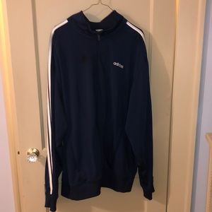 Men’s 2XL navy Adidas zippered jacket